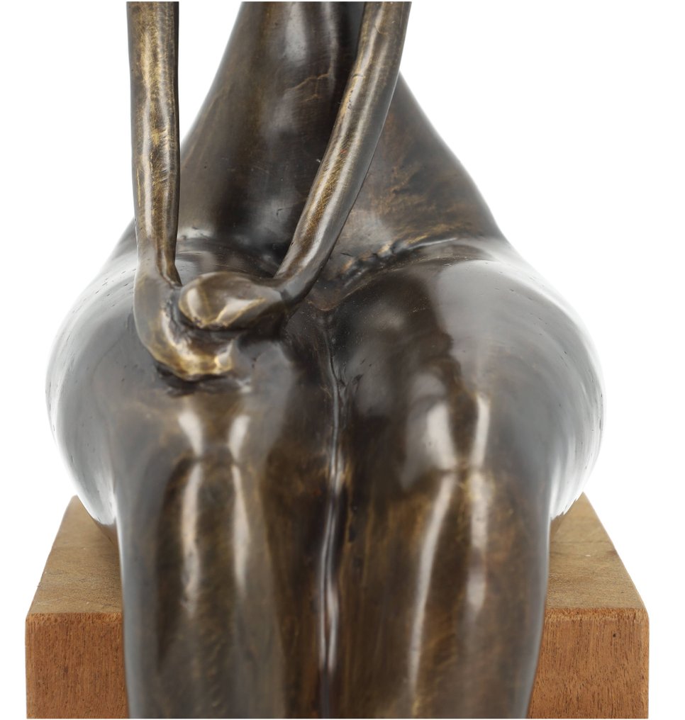 Szobor, Een relaxerende vrouw - 54 cm - Bronz #4.3