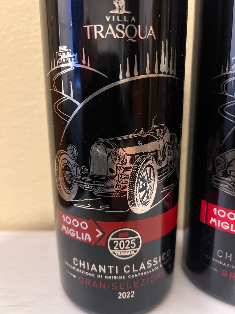 2022 & 2017 Villa Trasqua, 1000 Miglia Gran Selezione 2017/2022 - Chianti Classico DOCG - 2 Flasker  (0,75 l) #1.0