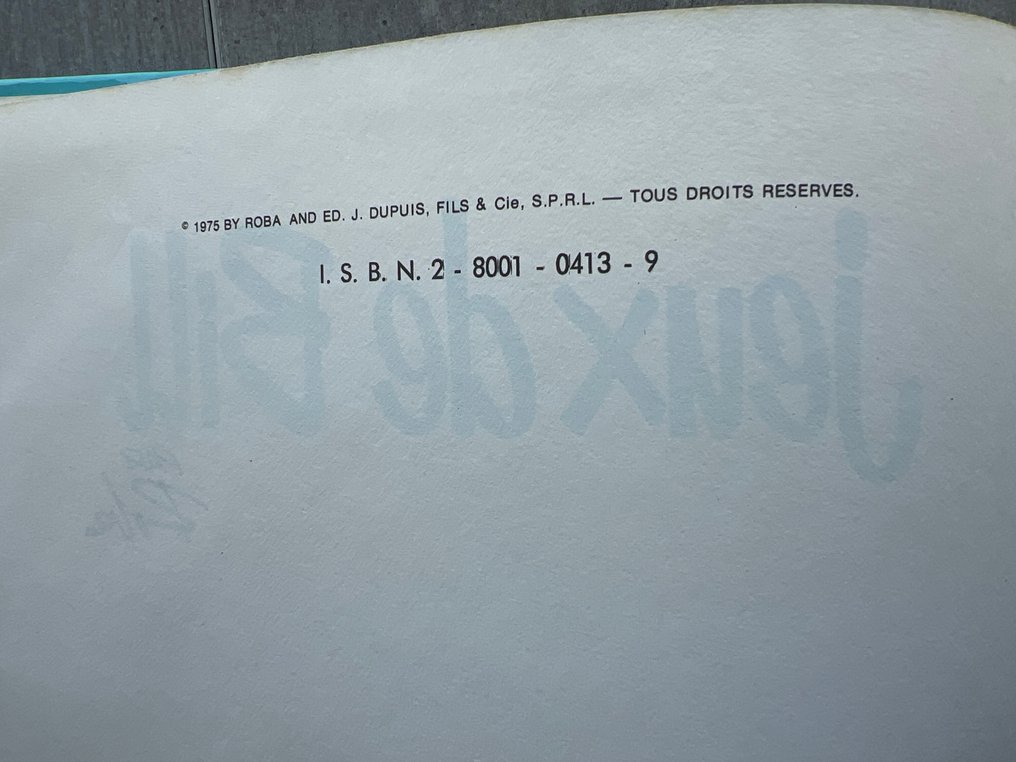 Boule et Bill T11 - Jeux de Bill - C - 1 Album - Πρώτη έκδοση - 1975 #3.2