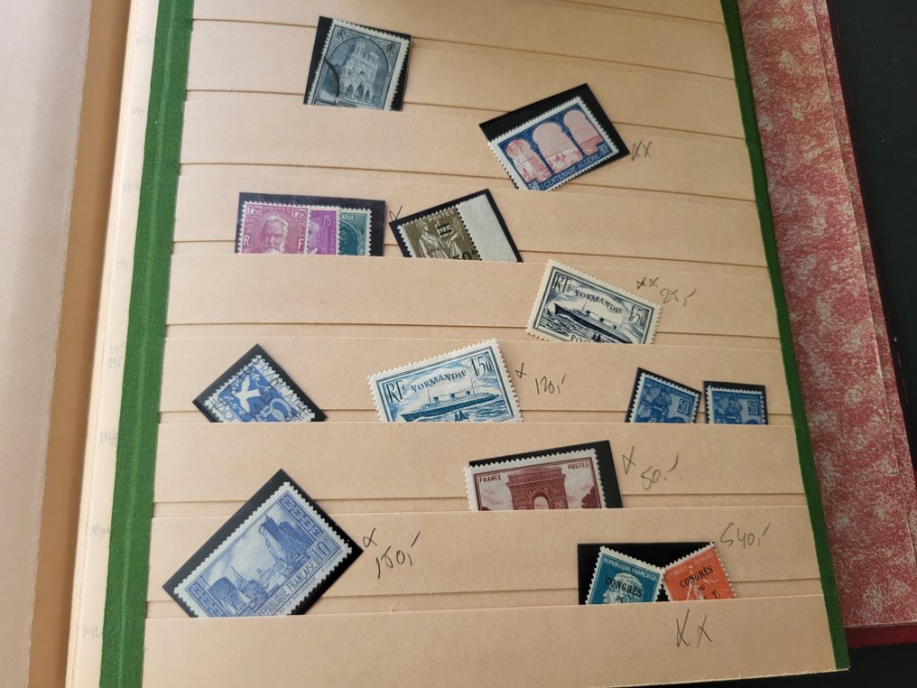 France 1900/1980 - Composition of various series in an old bracelet. #3.2