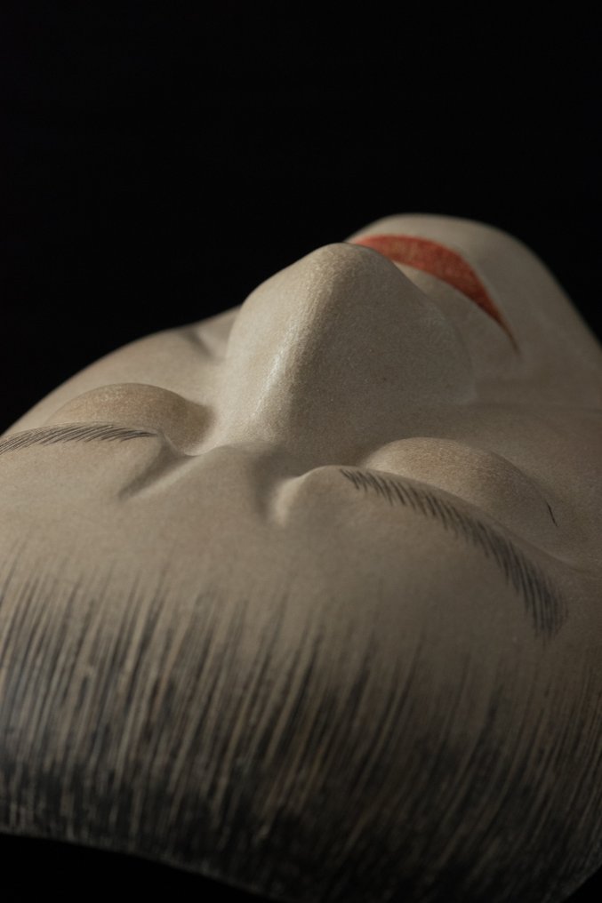 日本能乐面具 - 木 - Yoroboshi（弱法師）-带包 (没有保留价) #1.0