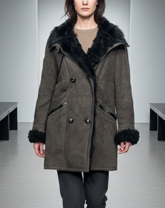 Glamour SHEARLING 100% Leather Exclusive special coat - No RP - Size 46 - Giacca di pelle - Woman - Leather jacket #1.0