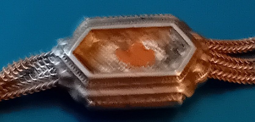 CHATELAINE EN ARGENT POUR MONTRE DE POCHE AVEC CLÉ #4.3