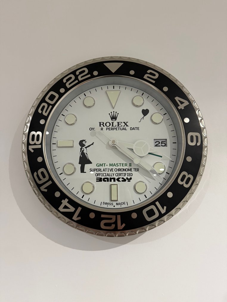 Art'Pej - Horloge XL Rolex Feat Banksy #1.0