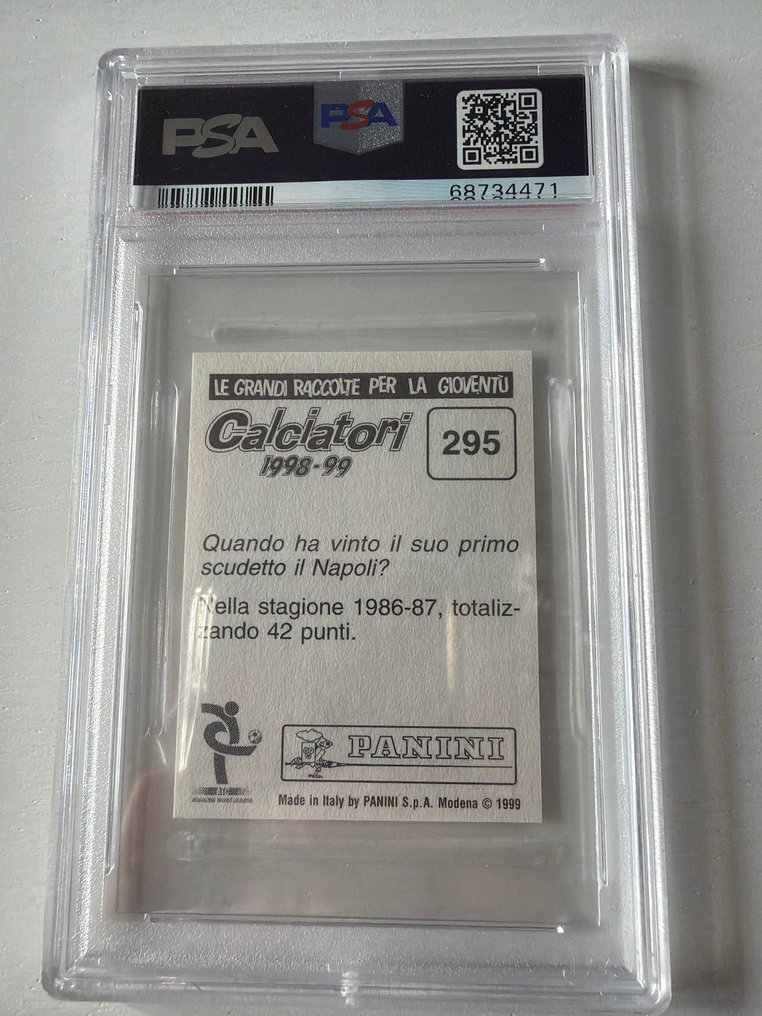 Panini Calciatori 1998/99 Francesco Totti - PSA 6 Graded sticker #1.0