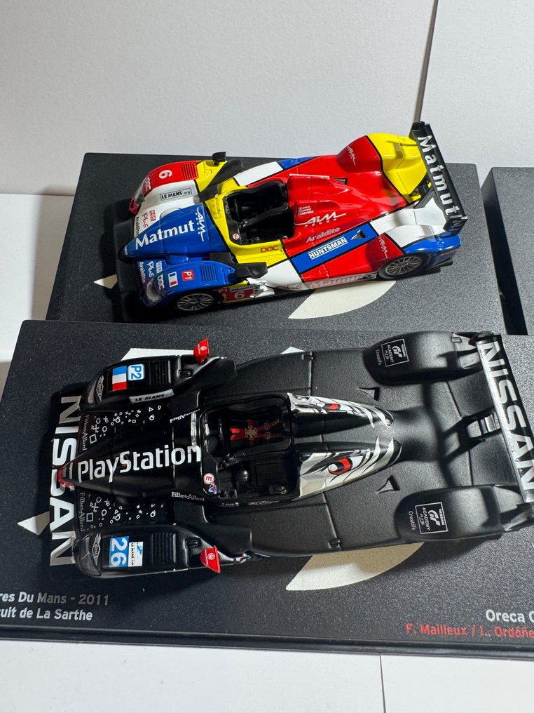 Altaya 1:43 - 模型運動車  (4) - ORECA 01 MATMUT - ORECA 03 NISSAN - PEUGEOT 908 HDI FAP 6 ASTON MARTIN LOLA B09/60 - 24 DU MANS #1.0