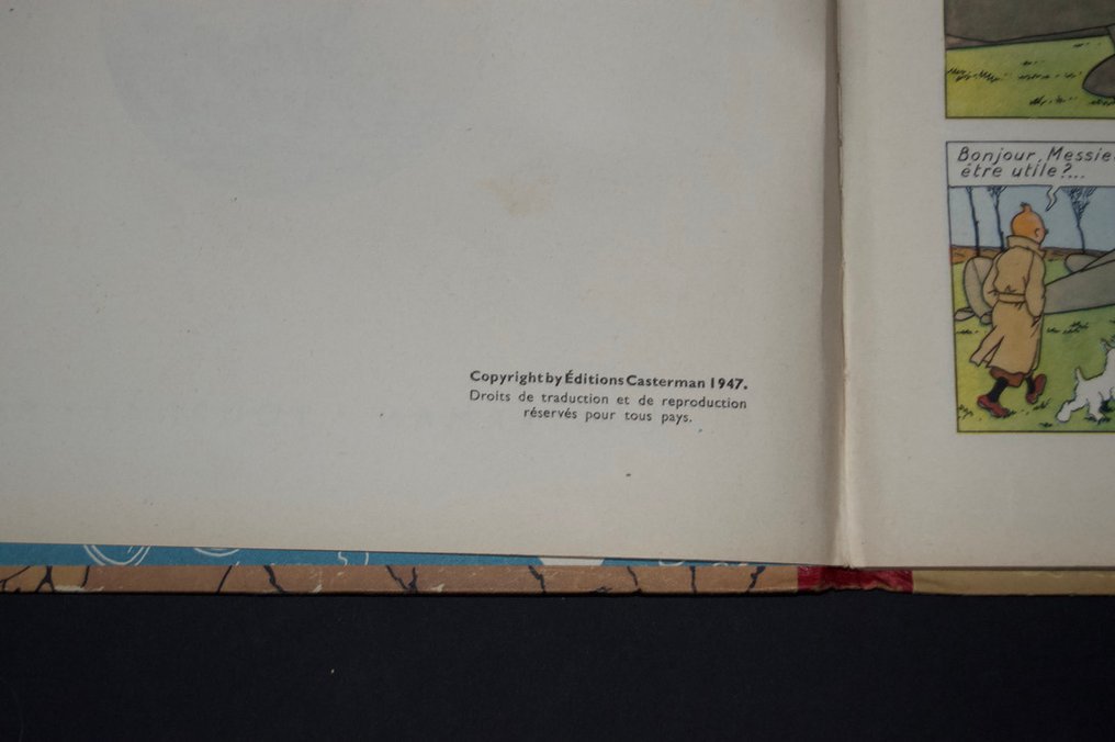 Tintin - L'Ile Noire - B2 - 1 Album - 再版 - 1948 #4.3