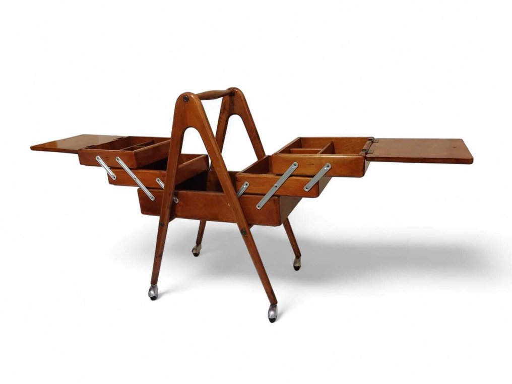 Cabinet - Walnut, Metal - Sewing Cabinet #3.2