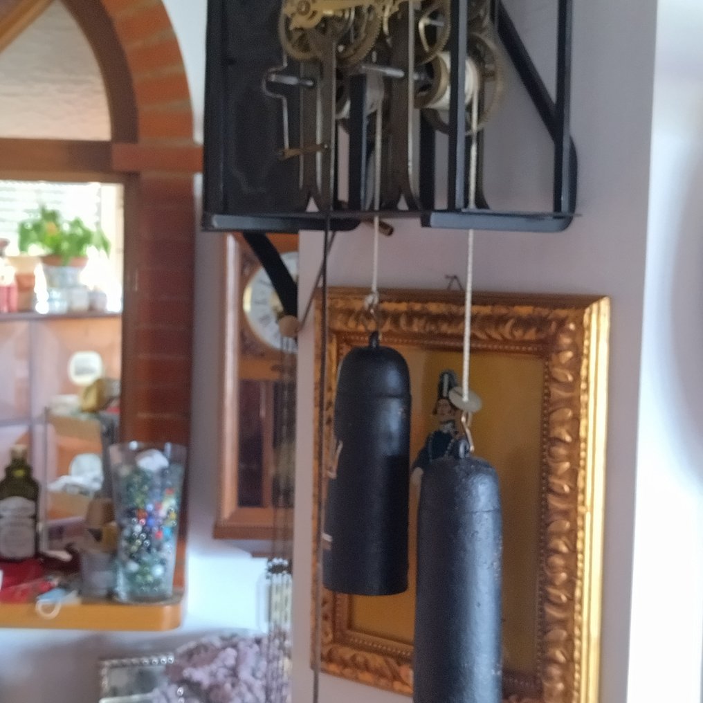 Reloj comtoise -   Latón, Hierro - 1850 - 1900 - Mecanismo esqueletizado #1.0