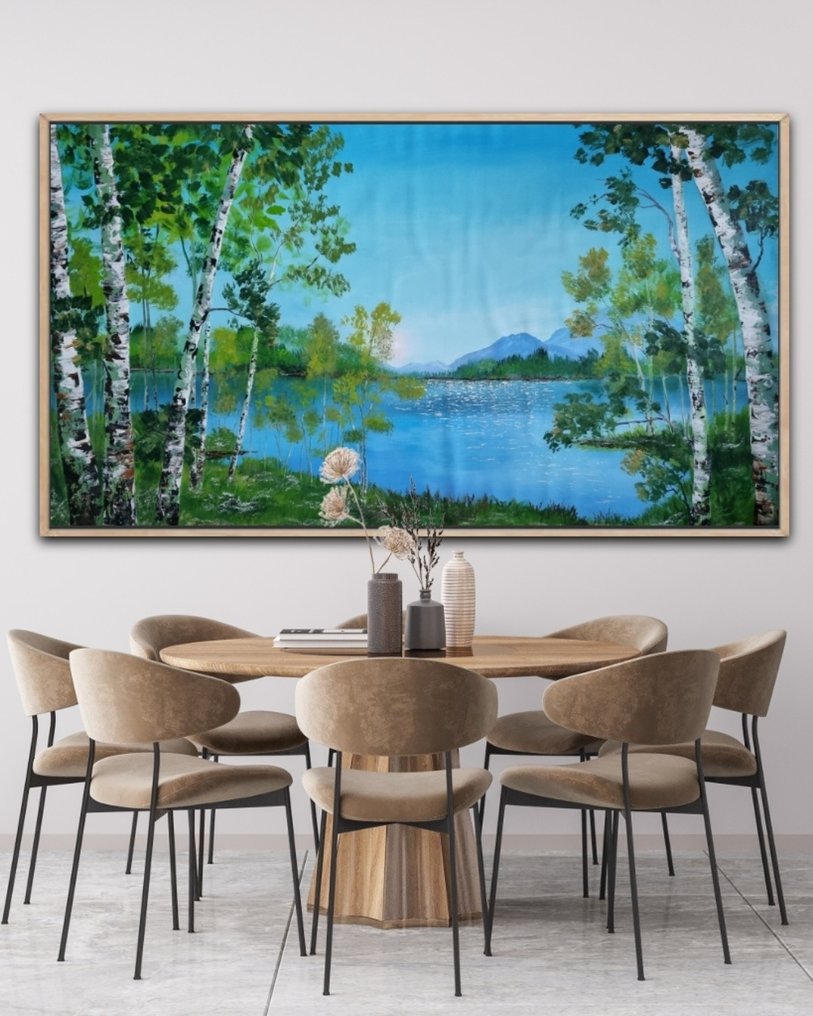 Alla Faber - Birch Reflections  Nr. 6 -  Silent Lake, XXL #1.0