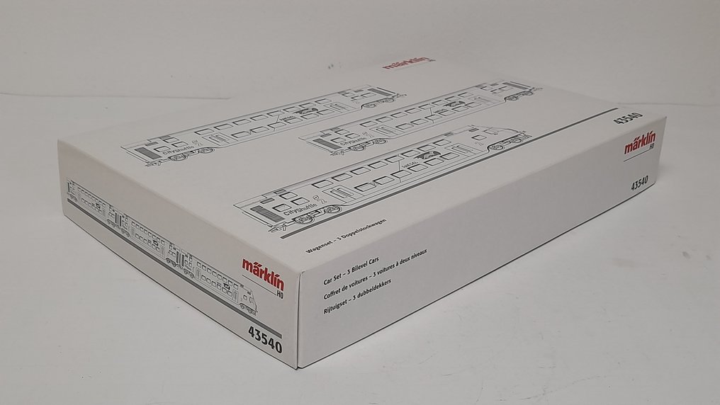 Märklin H0 - 43540 - Model train passenger carriage set (1) - Train set - double-decker city shuttle 'Wiesel' - ÖBB #4.3