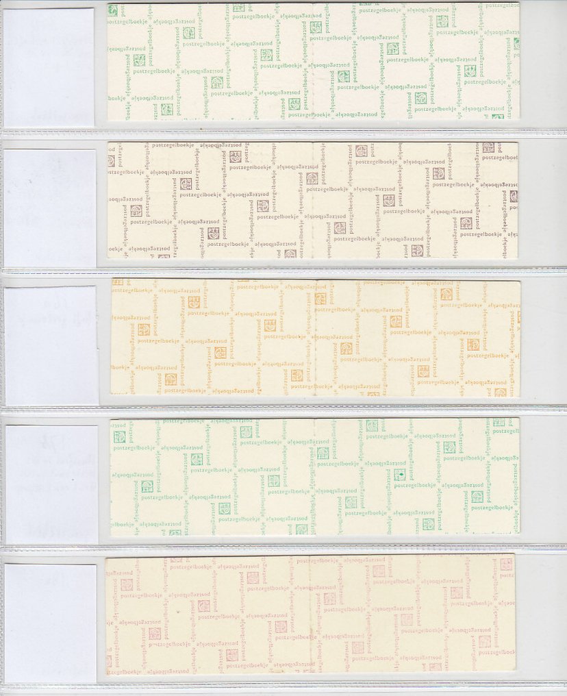 Netherlands  - Stamp booklets with known and unknown printing errors, cover variants, etc. #1.0