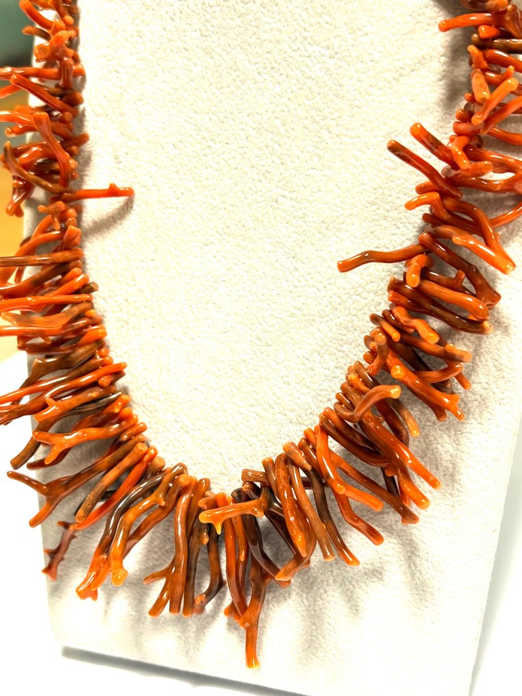 Koraal - Zilver - Halsketting - Sciacca Siciliaans #1.0