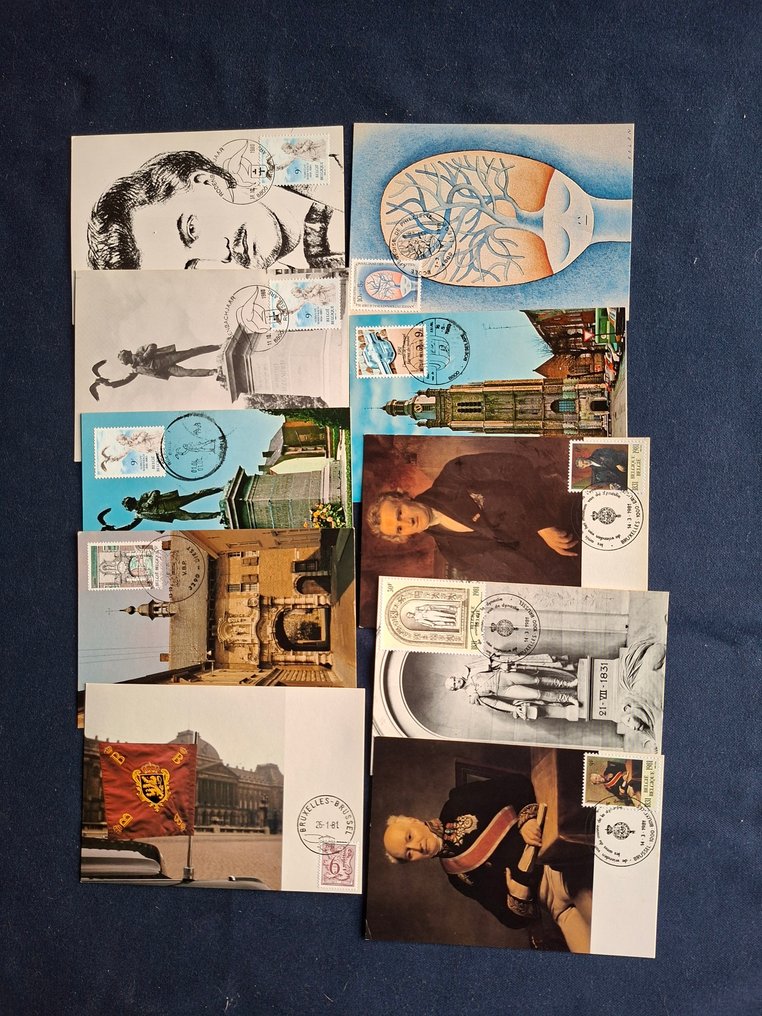 Bélgica 1980/2003 - Partido de Maximumkaarten do período de 1980-2003. #2.1