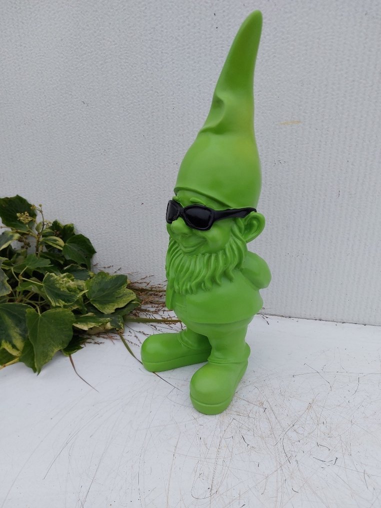 Statue, funny gnome with sunglasses - 41 cm - polyresin #1.0
