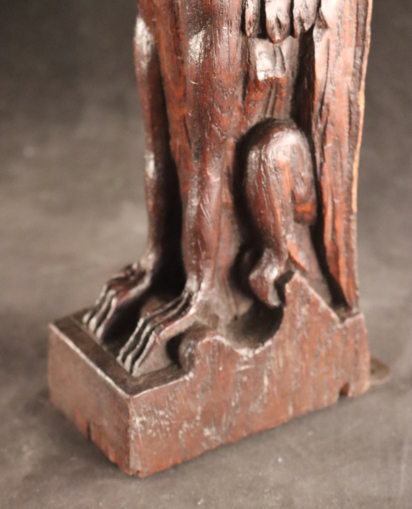 Dekorativt ornament - Antieke houten - Gargoyle - Frankrig #3.2