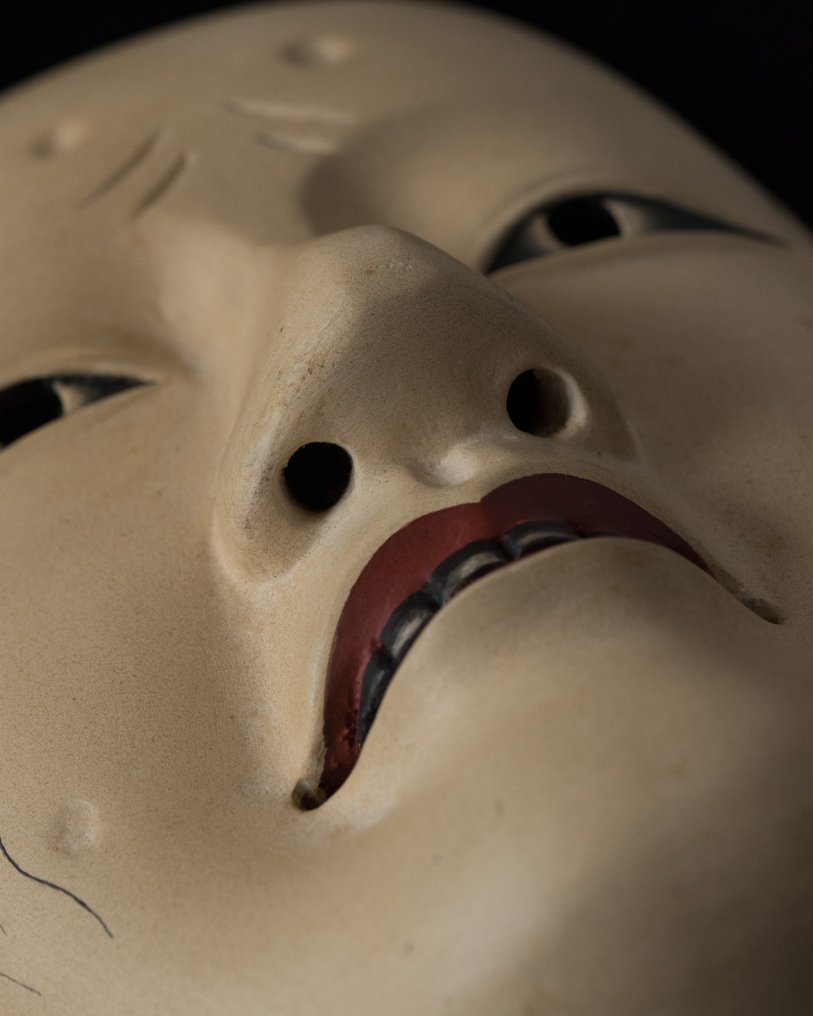 Noh-naamio - Puu - Masugami [十寸髪] (Ei pohjahintaa) #3.2