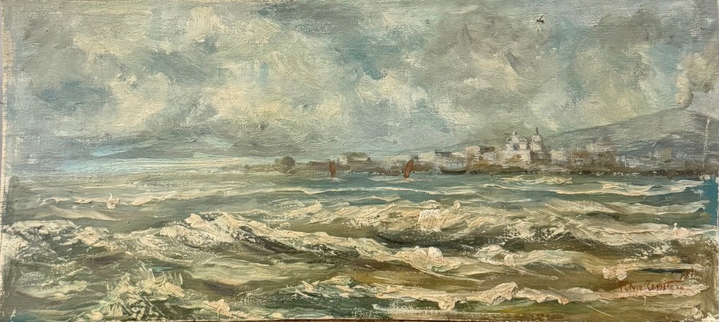 Fulvio Tessitore(1870-1933) - Marina di Napoli #1.0