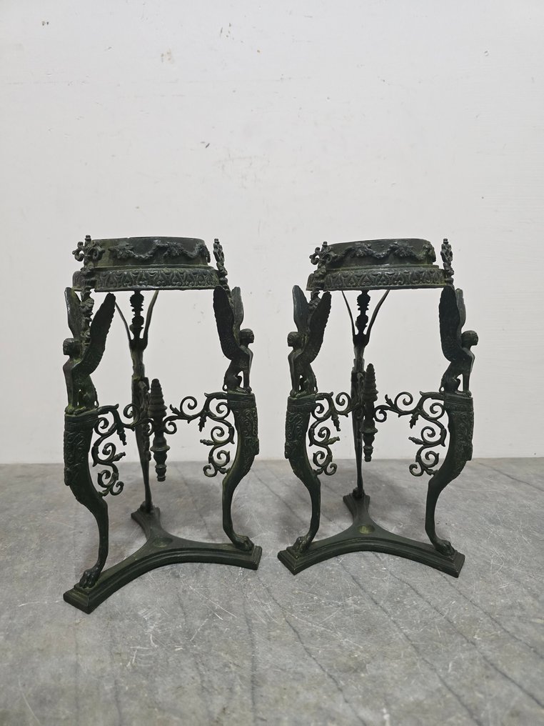 Sculptură, Tripodi Pompeiani - 25 cm - Bronz #1.0