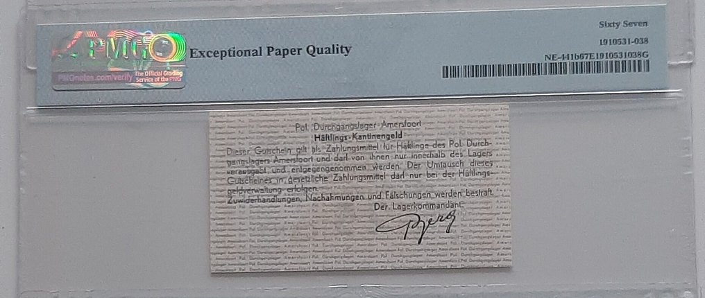 Paesi Bassi. - Amersfoort - POW 25 Cent 1944 - PL1200.2.a2 #3.2