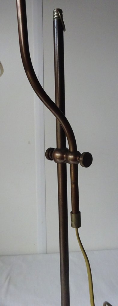 Επιτραπέζιο φωτιστικό banker - Όμορφο κομψό γραφείο φωτιστικό - Επιτραπέζιο φωτιστικό - Αμμοβολισμένο μπρούντζο - γάλακτο γυαλί #4.3