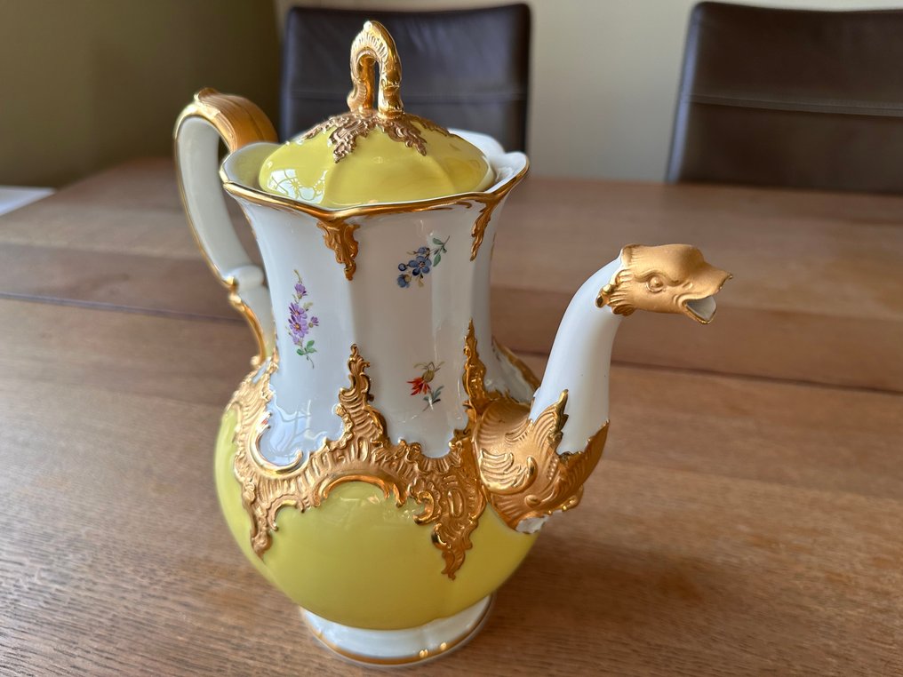 Meissen - Καφετιέρα - Rokoko - Πορσελάνη, Χρυσός, Σμάλτο #1.0