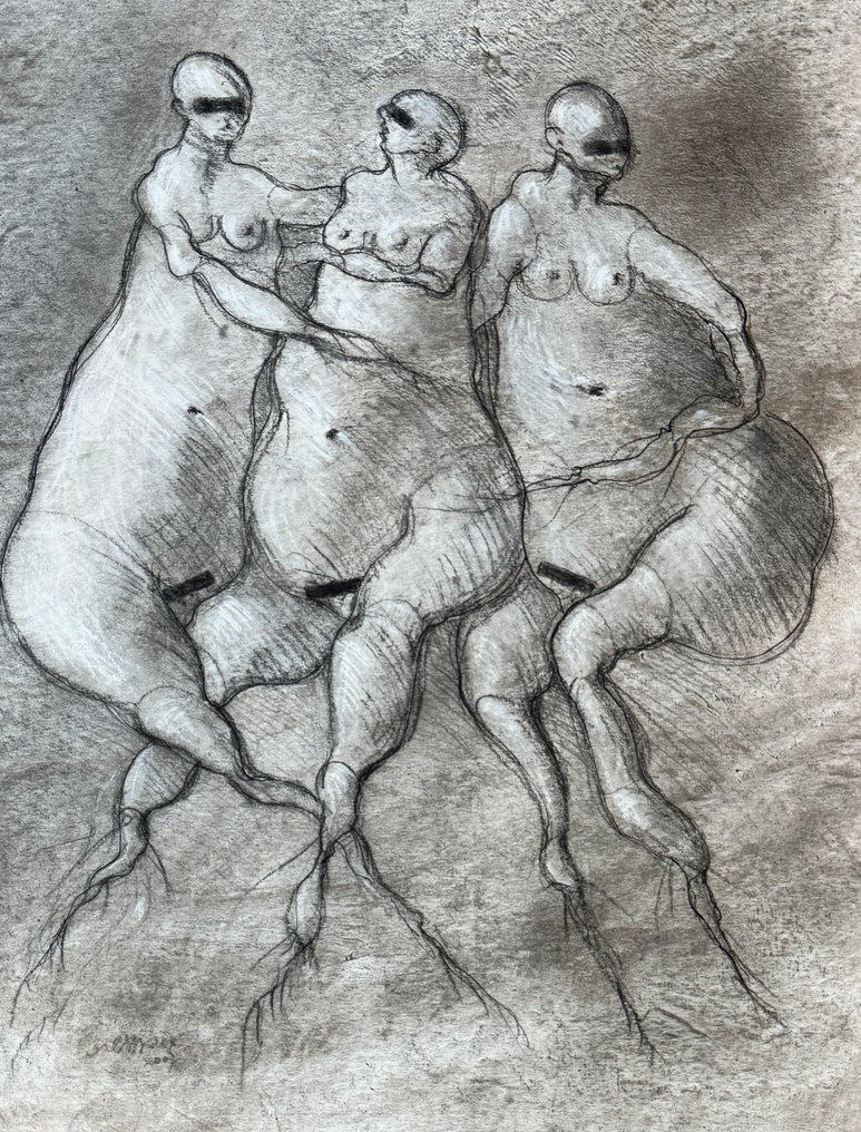 Robert Detheux (1932-2010) - Les Trois Sœurs – Figures féminines surréalistes #4.3