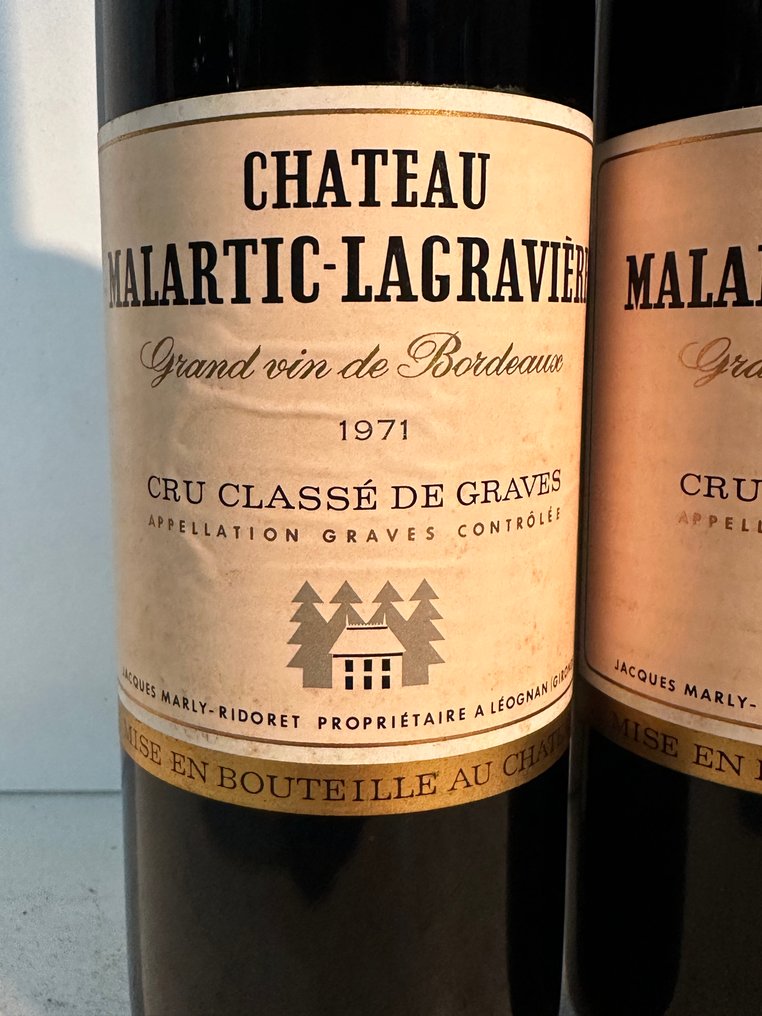 1971 Chateau Malartic-Lagraviere - Graves Grand Cru Classé - 2 Sticle (0,73 L) #1.0