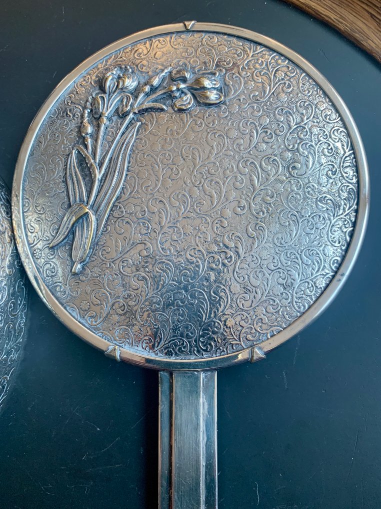 Hand mirror (2)  - silver plating #1.0