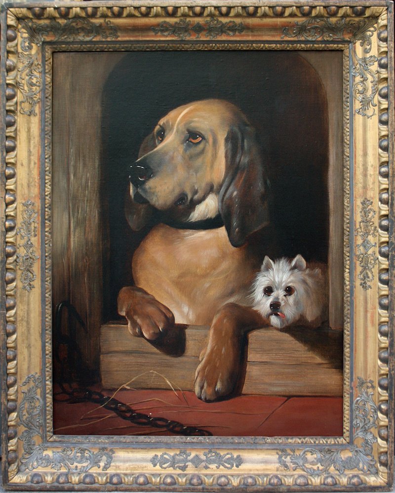 Edwin Landseer (1802-1873), circle of - Dignity and Impudence #1.0