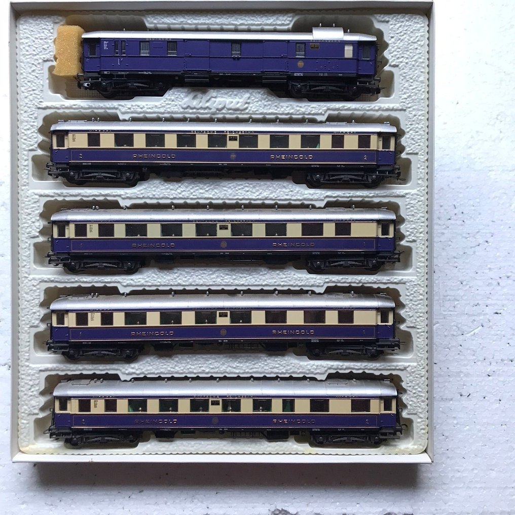 Liliput H0 - 820 - 模型客運火車套裝 (1) - 五件套Rheingold套装 - DRG #1.0