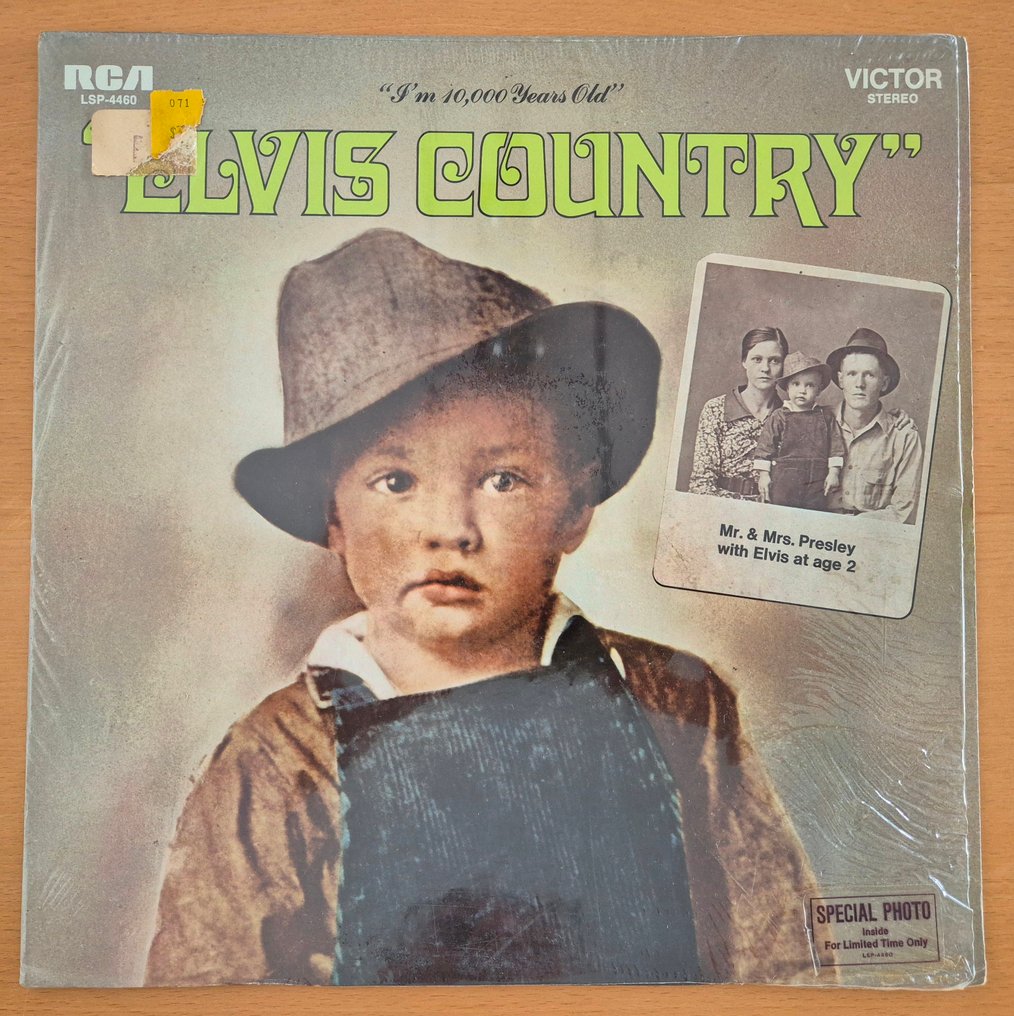 Elvis Presley - Elvis Country ( I'm 10.000 Years old ) - Single Vinyl Record - 1st Stereo pressing - 1971 #1.0