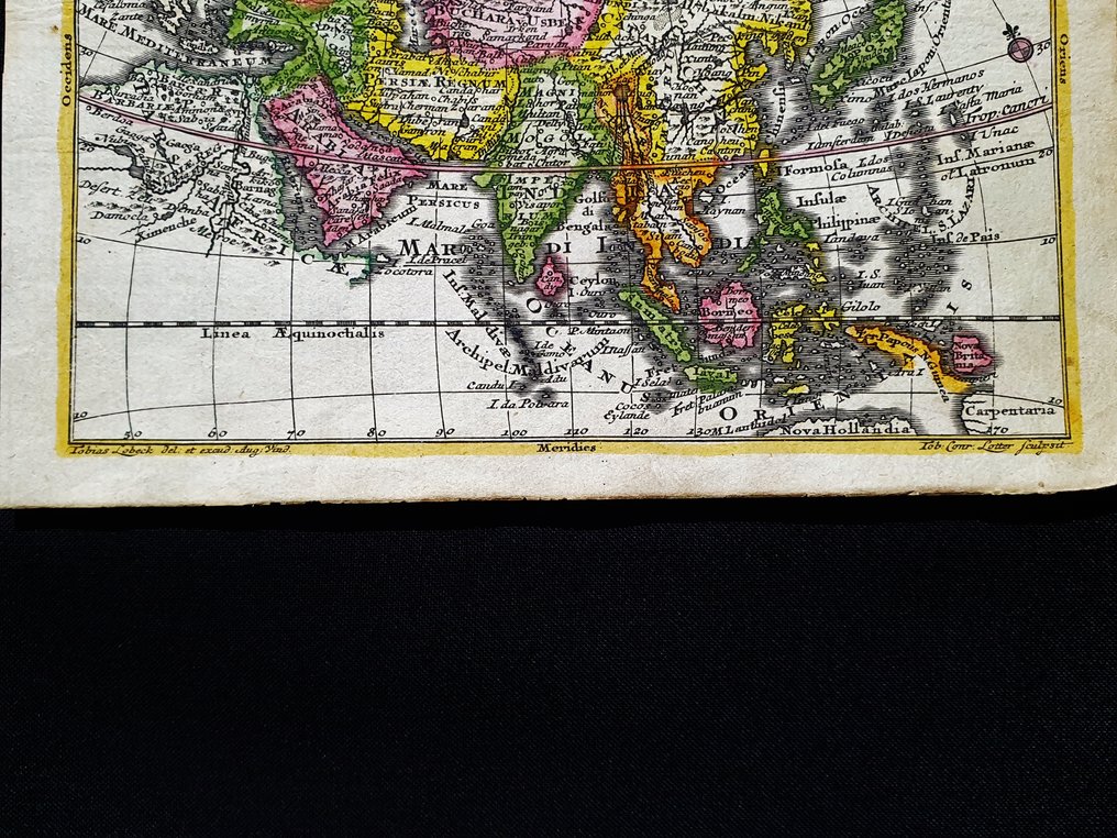 Ασία - Κίνα / Ιαπωνία / Ασία / Κορέα / Φιλιππίνες / Ταϊλάνδη / Ταϊβάν; Tobias Conrad Lotter - Asiae - 1721-1750 #3.2