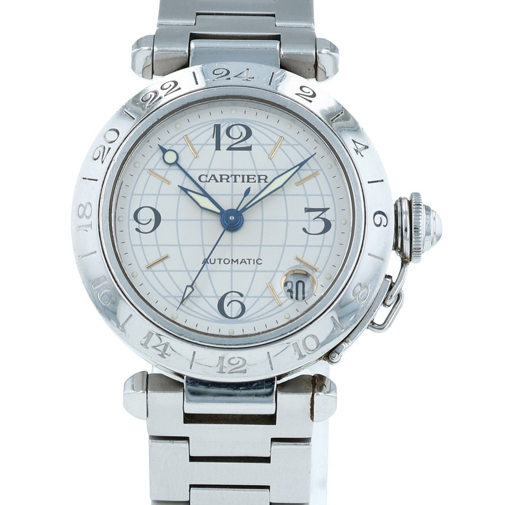 Cartier - Pasha C GMT Date - χωρίς τιμή ασφαλείας - 2377/W31029M7 - Unisex - 2000-2010  #1.0