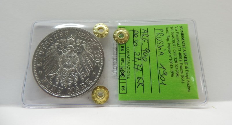 Germania, Prusia 5 Mark 1901 Hight Grade (FDC/QFDC)  (Fără preț de rezervă) #1.0