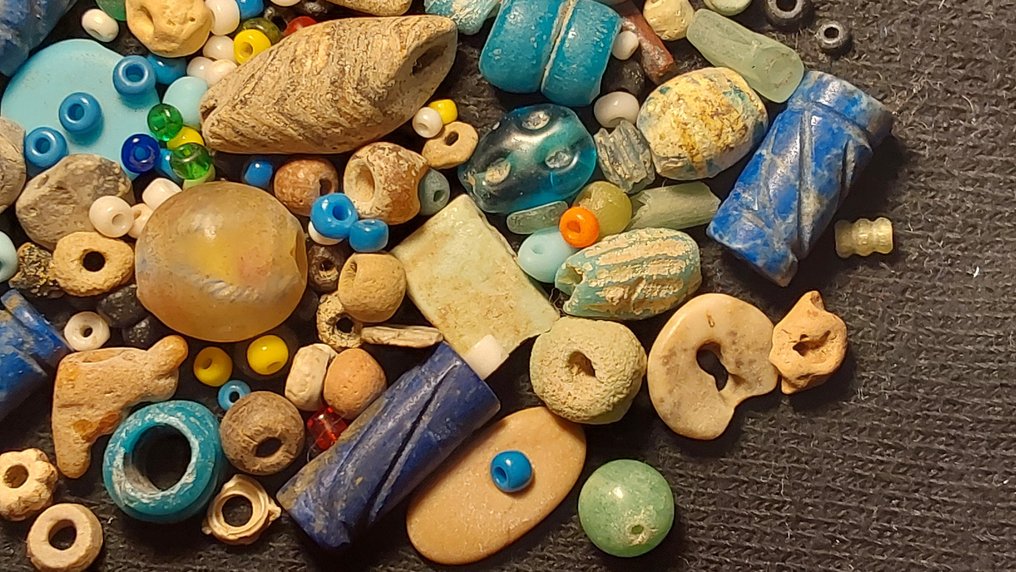 古埃及到罗马 玻璃 超过100个古老的珠子  (没有保留价) #3.2