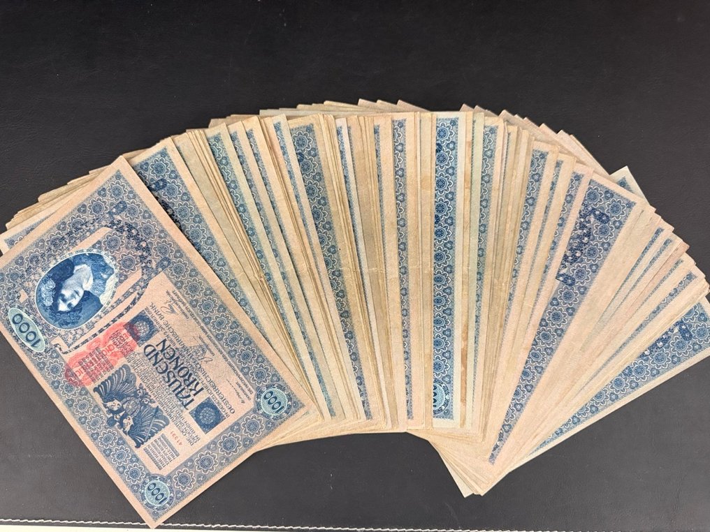Αυστρία. - 90 x 1000 Kronen ND (1919 - old date 1902) - Pick 59  (χωρίς τιμή ασφαλείας) #1.0