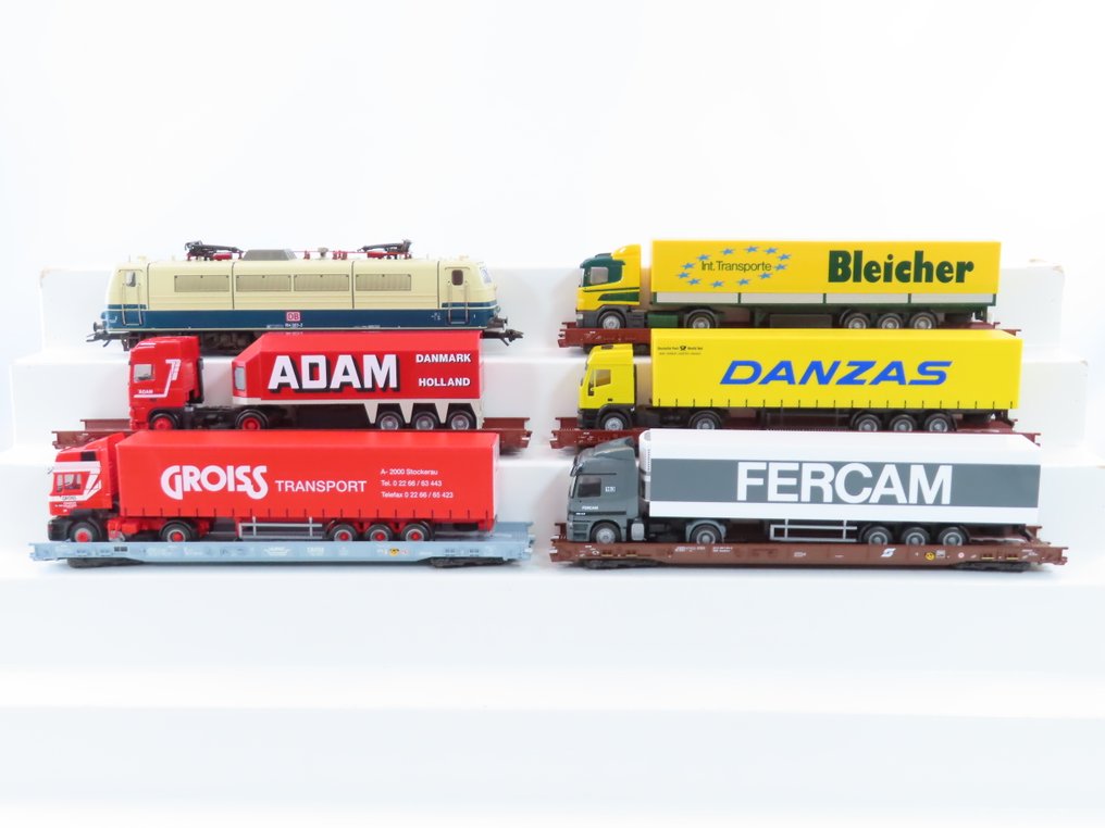 Märklin H0 - 26531 - 火車組合 (1) - 六件套“Rollende Landstraße”配备BR 184和5辆载货车 - DB, ÖBB, Hupac #1.0