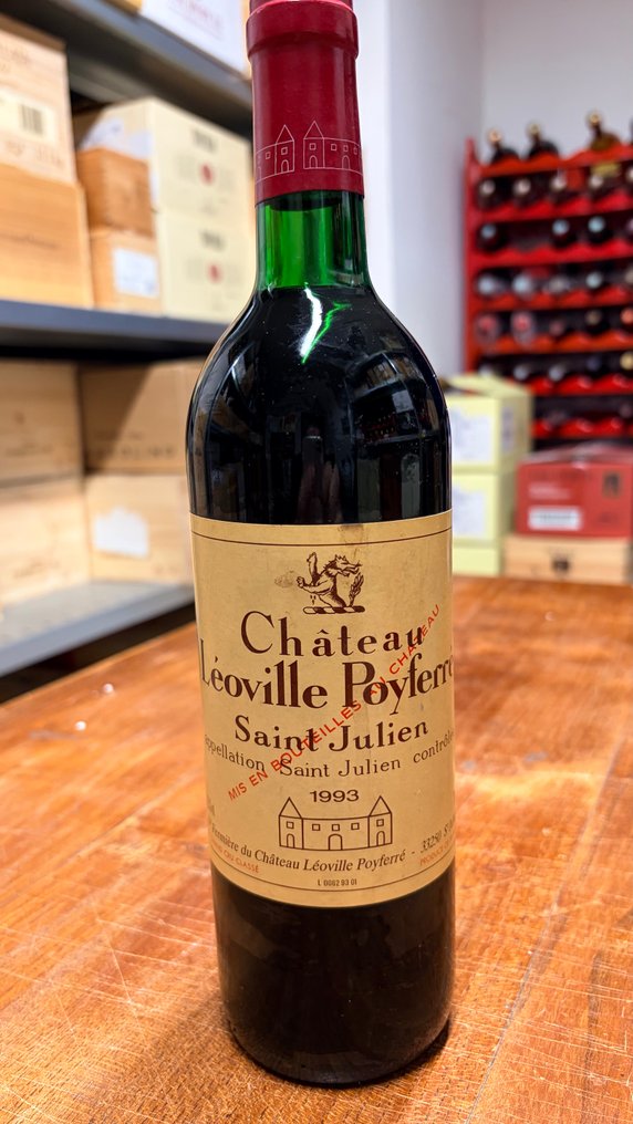 1993 Château Léoville Poyferré - Saint-Julien - 1 Bottle (0.75L) #1.0