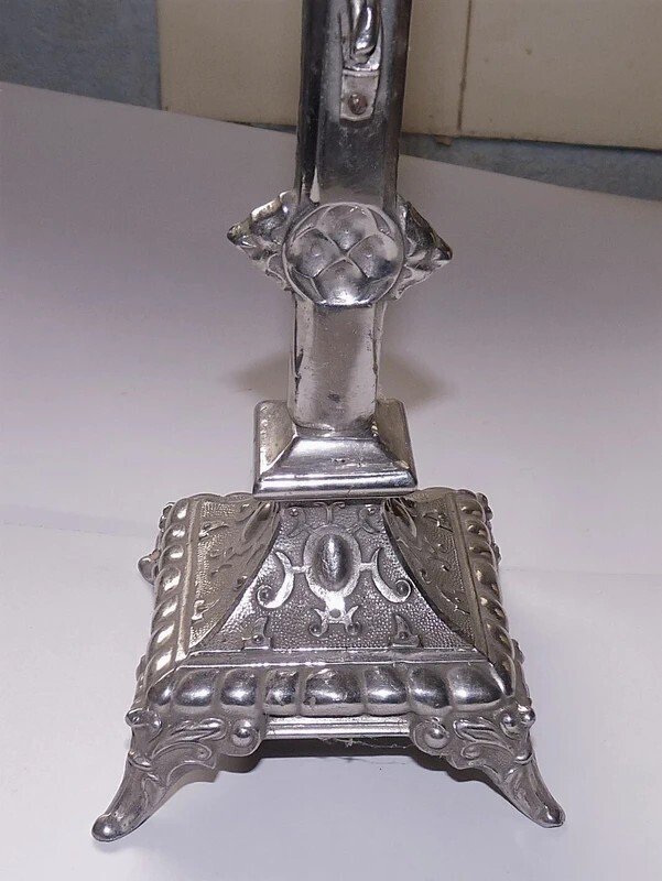 Gothic Kruzifix - Silbermetall - 1920-1930  #4.3