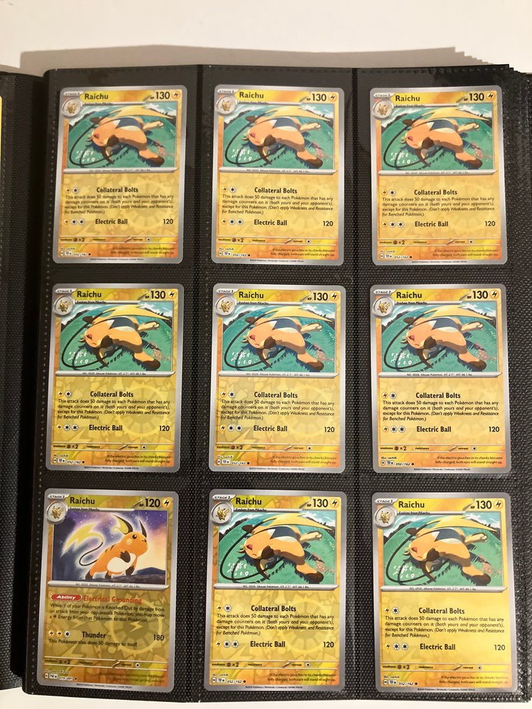 Pokémon - 200 Card - Raichu - 7 different series #2.1