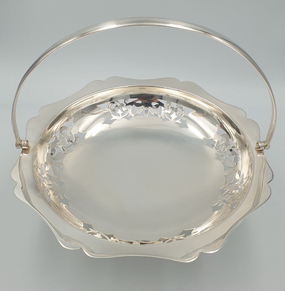 Fruit bowl - Silverplated - Pierced decoration #1.0