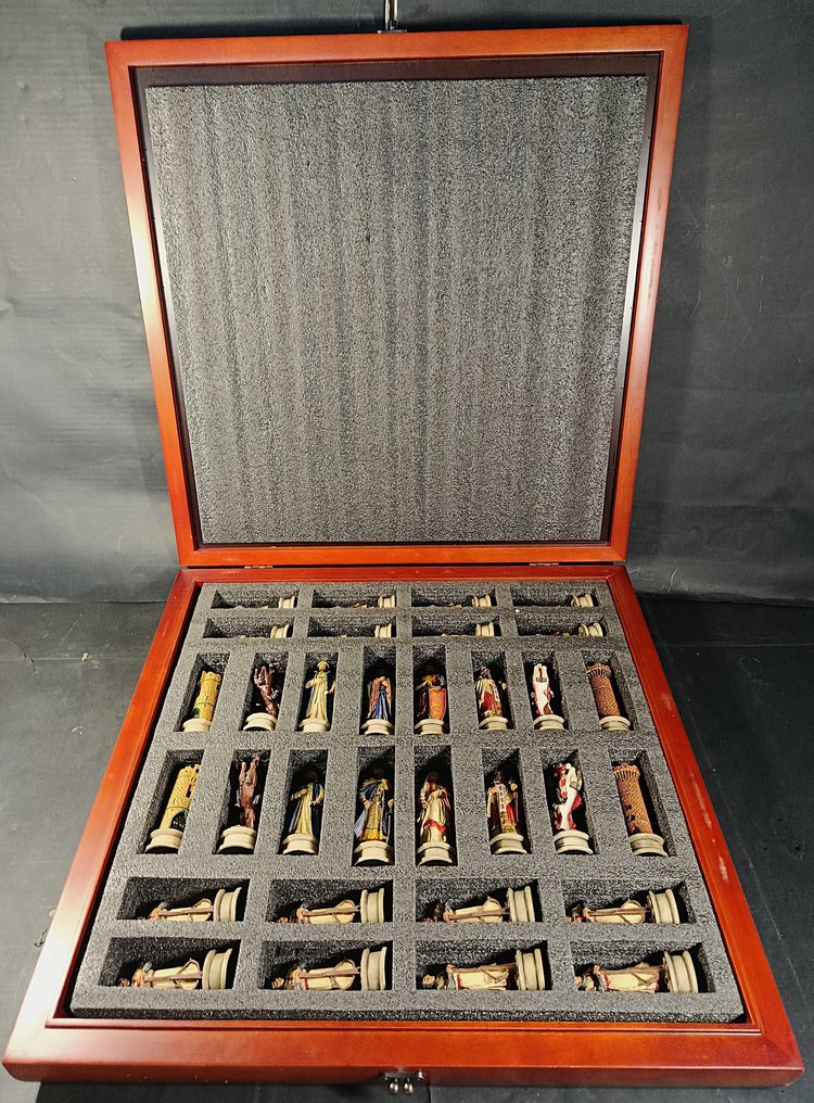 Veronese - 西洋棋套裝 - Gigante "Cristianos Vs Sarracenos" - Resina Polystone，木材 #3.2