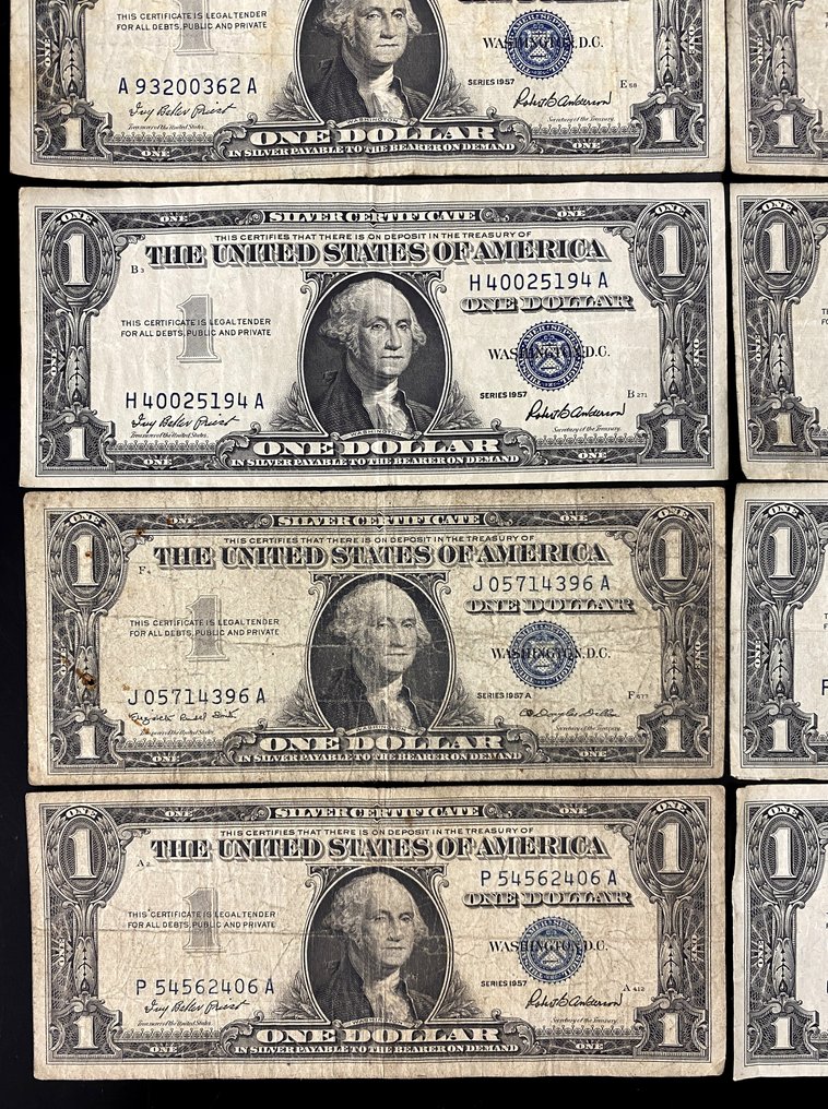 Ηνωμένες Πολιτείες Αμερικής. - 17 x 1 Dollar - 1957 - Silver Certificate - Pick 416  (χωρίς τιμή ασφαλείας) #2.1