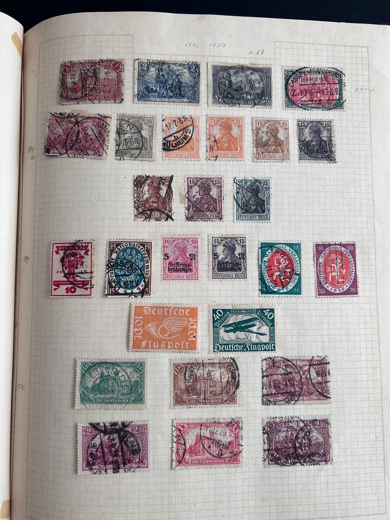 德意志帝国 1900/1945 - DR-Klemmbinder 包含但泽、萨尔、巴伐利亚…… #1.0