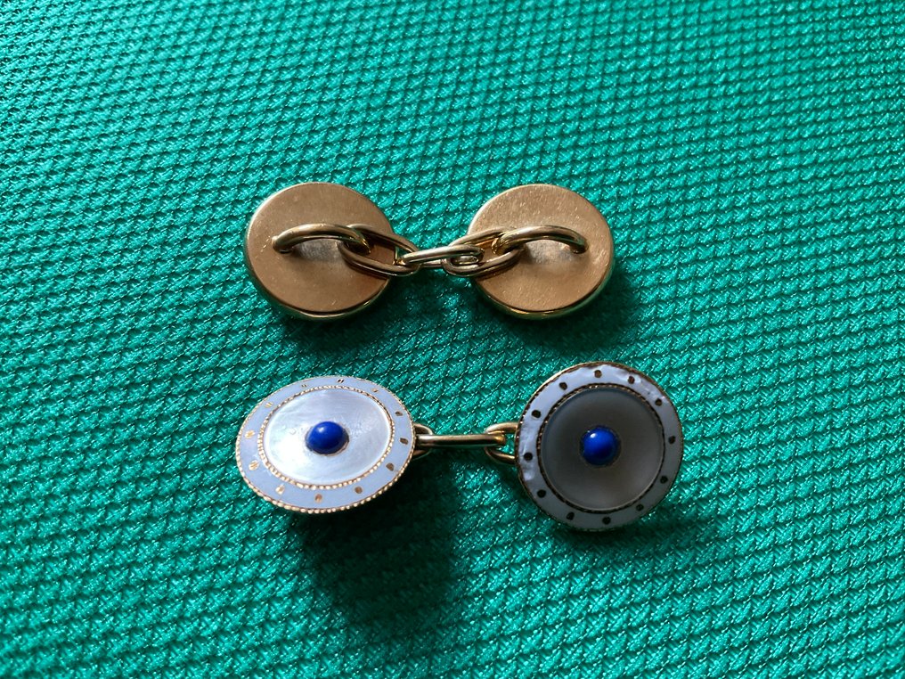 Fără preț de rezervă - Butoni Ottone Lapid Iazuli #4.3