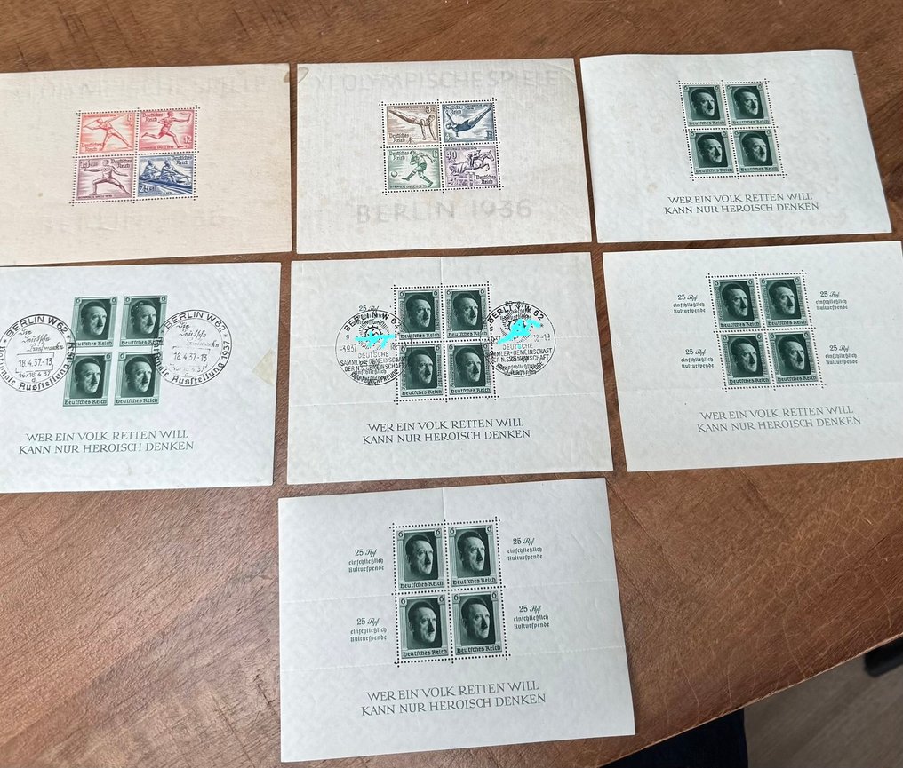 Germany 1936/1937 - Germany – Third Reich – Postage stamp blocks and sheets (1936–1937) #1.0
