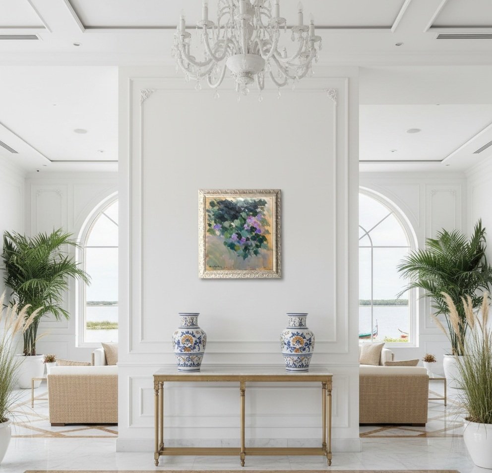 Vives Maristany (XX) - Impression: Glycines dans le Parc du Retiro à Madrid #2.1