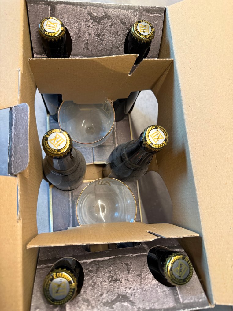 Westvleteren - XII Brickbox w/ glasses - 33cl - 6 bottles #1.0