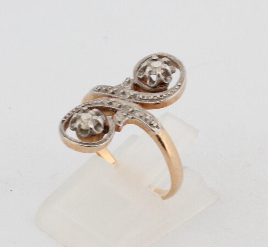 沒有保留價 - 戒指 - 18 克拉 黃金 鉆石 (天然) - 鉆石 #3.2